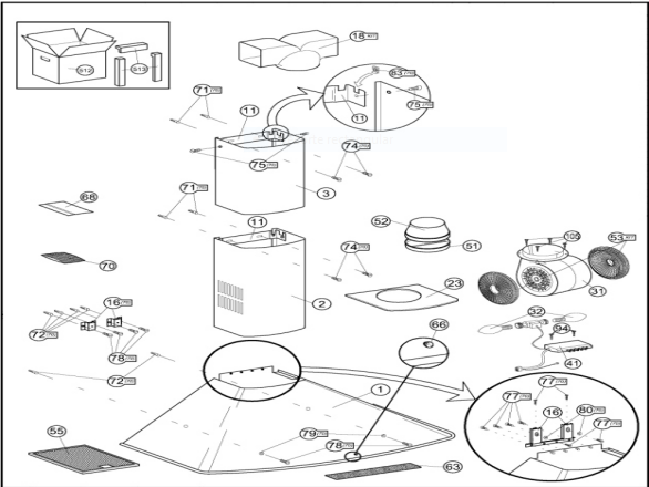 Cubretubo inferior campana , TEKA