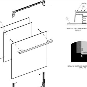 Cristal interior puerta horno , TEKA