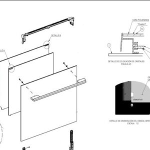 Cristal interior puerta horno Teka